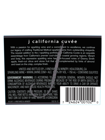 J California Cuvée 750ML image number 3