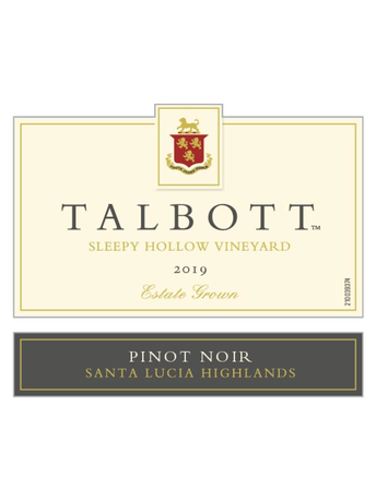 Talbott Sleepy Hollow Pinot Noir V19 750ML image number 3