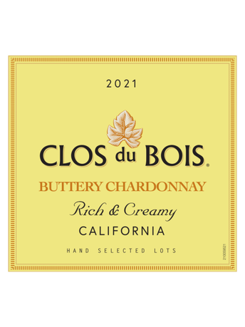 Clos du Bois Buttery Chardonnay V21 750ML image number 3