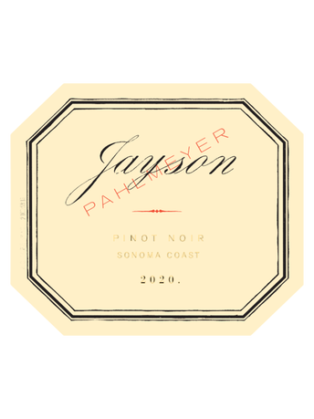 Jayson by Pahlmeyer Sonoma Coast Pinot Noir V20 750ML image number 2
