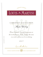 Louis M. Martini Napa Valley Cabernet Sauvignon V17 750ML image number 5