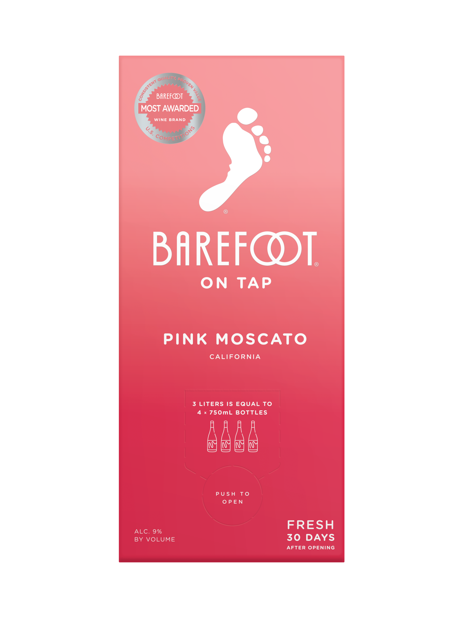 Barefoot Pink Moscato 3.0L image number 3
