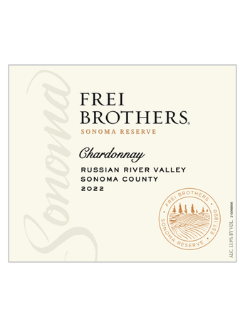 Frei Brothers Russian River Valley Chardonnay V22 750ML image number 3