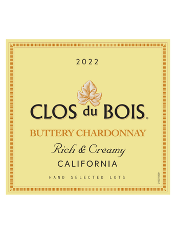 Clos du Bois Buttery Chardonnay V22 750ML image number 3