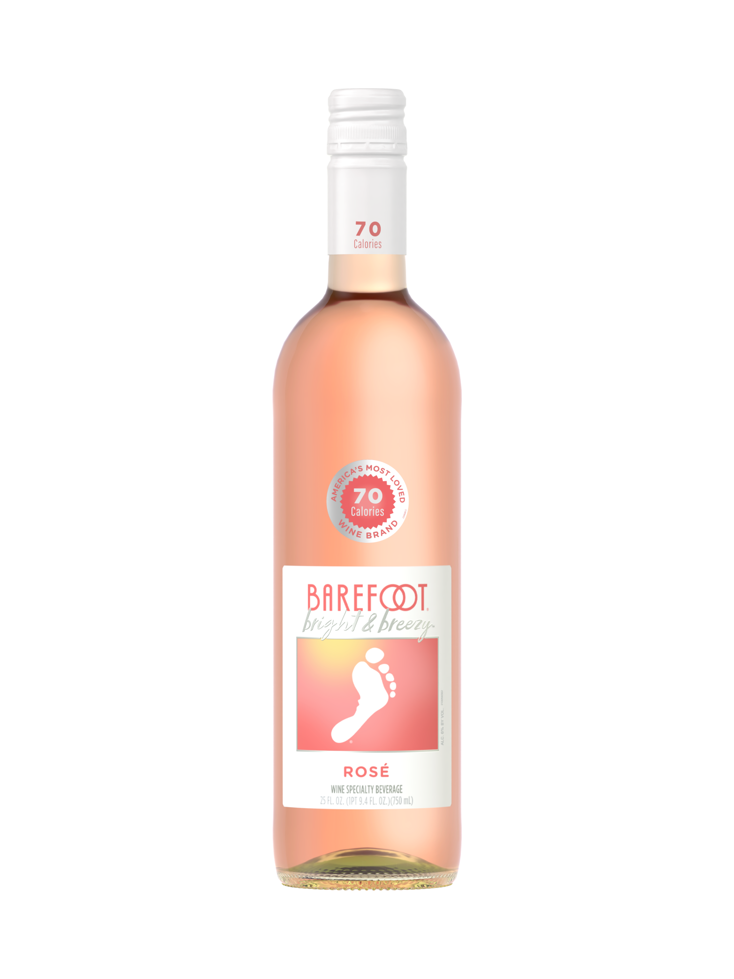 Barefoot Bright & Breezy Ros&eacute; 750ML image number 4