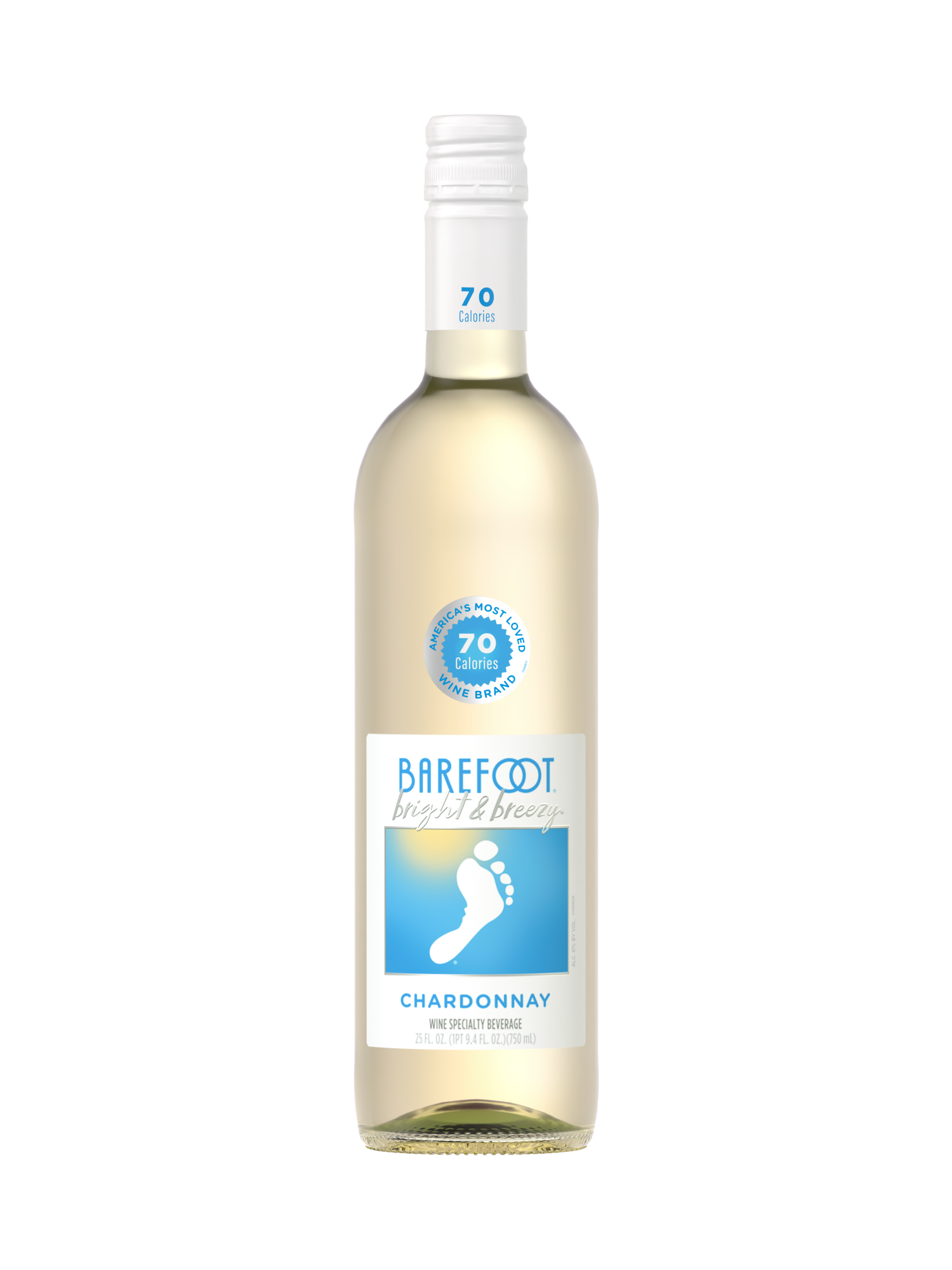 Barefoot Bright & Breezy Chardonnay 750ML image number 4