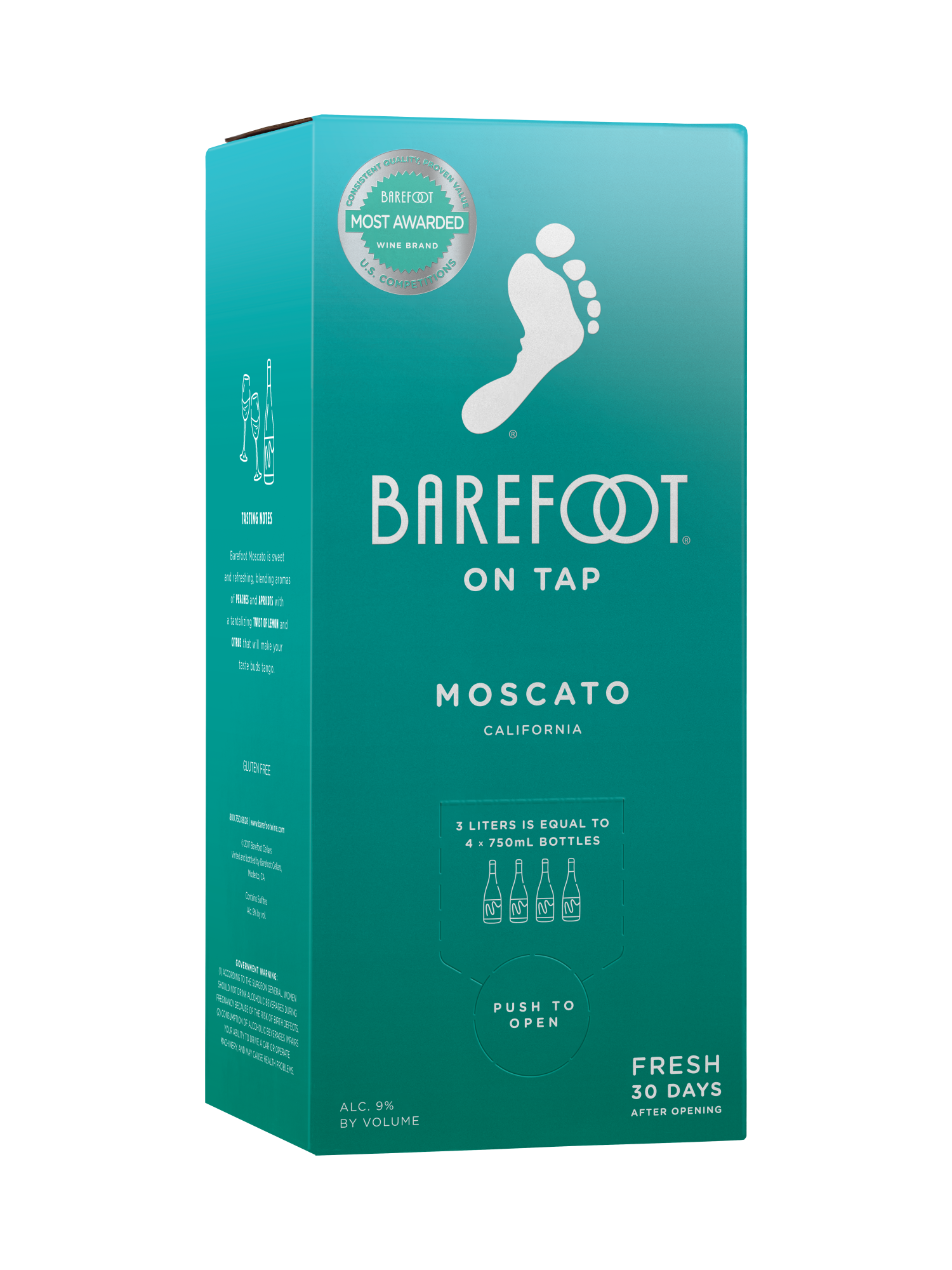 Barefoot Moscato 3.0L