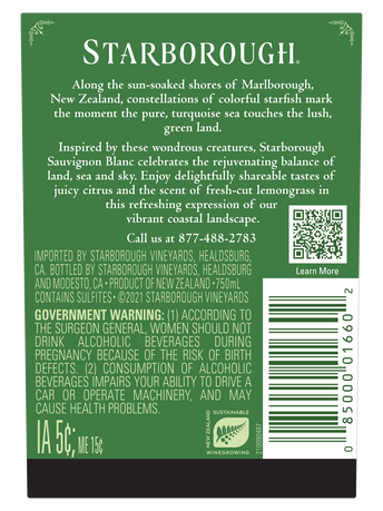Starborough Sauvignon Blanc V23 750ML image number 4