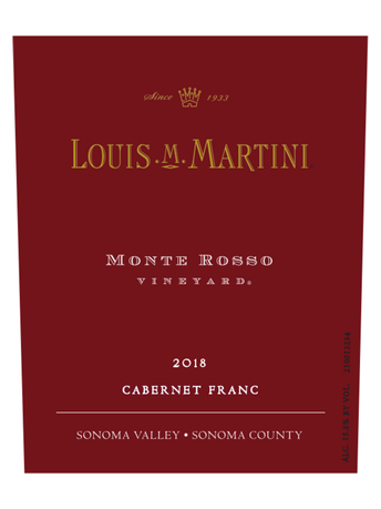 Louis M. Martini Monte Rosso Vineyard Cabernet Franc V18 750ML image number 5