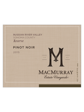 MacMurray Estate Vineyards Russian River Valley Reserve Pinot Noir V15 750ML image number 2
