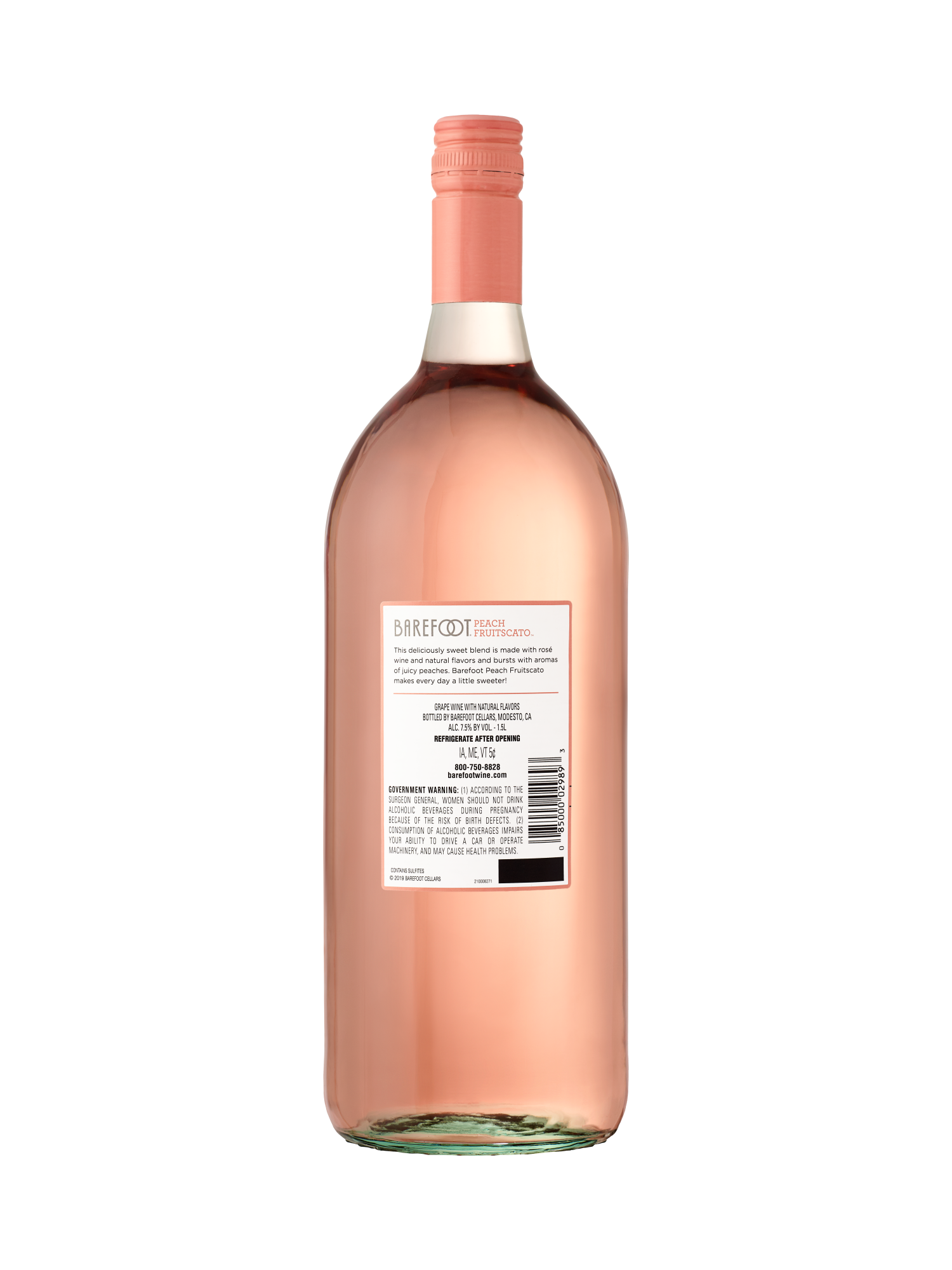 Barefoot Peach Fruitscato 1.5L image number 2