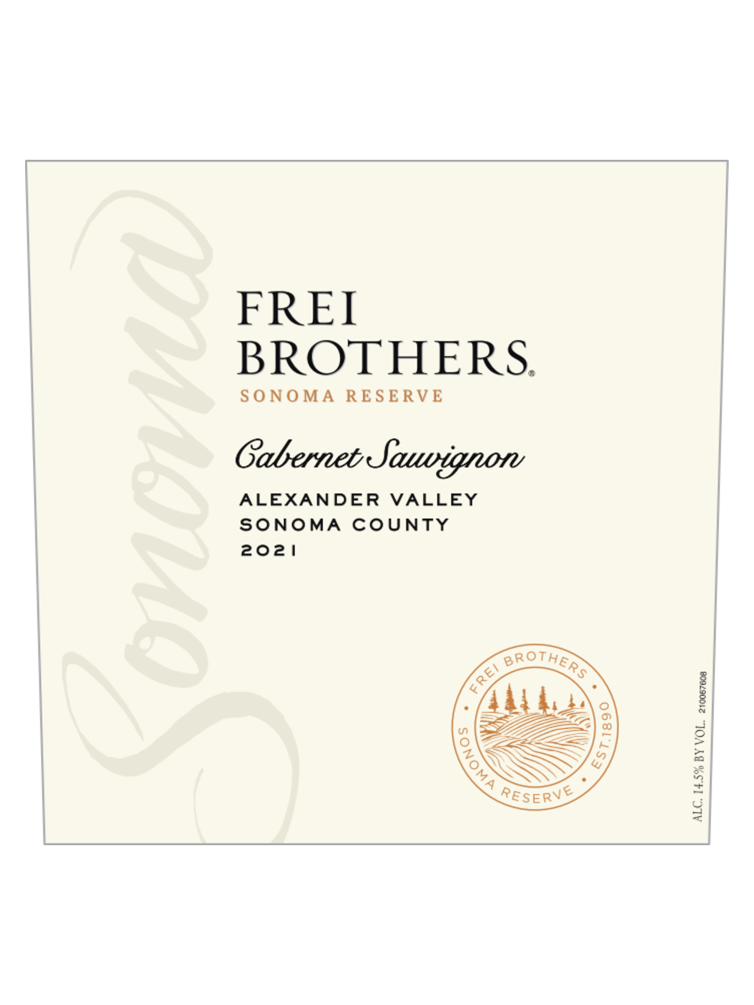 Frei Brothers Sonoma Reserve Cabernet Sauvignon V21 750ML image number 2
