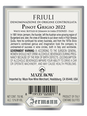 Jermann Pinot Grigio Friuli DOC V22 750ML image number 4