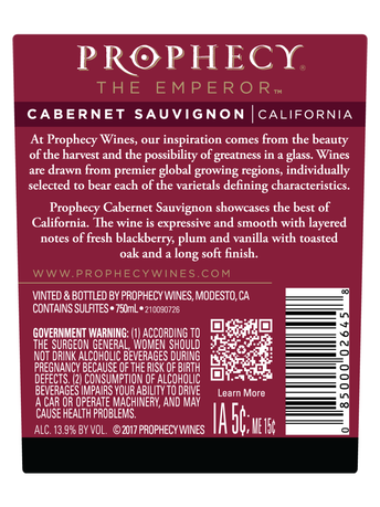 Prophecy Cabernet Sauvignon V21 750ML image number 4