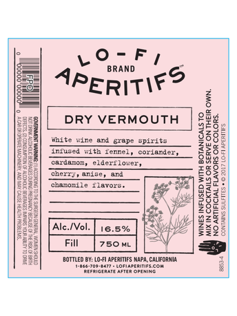 Lo-Fi Aperitifs Dry Vermouth  750ML image number 2