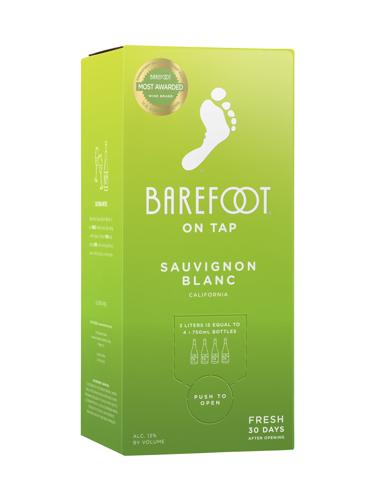 Barefoot Sauvignon Blanc 3.0L image number 2