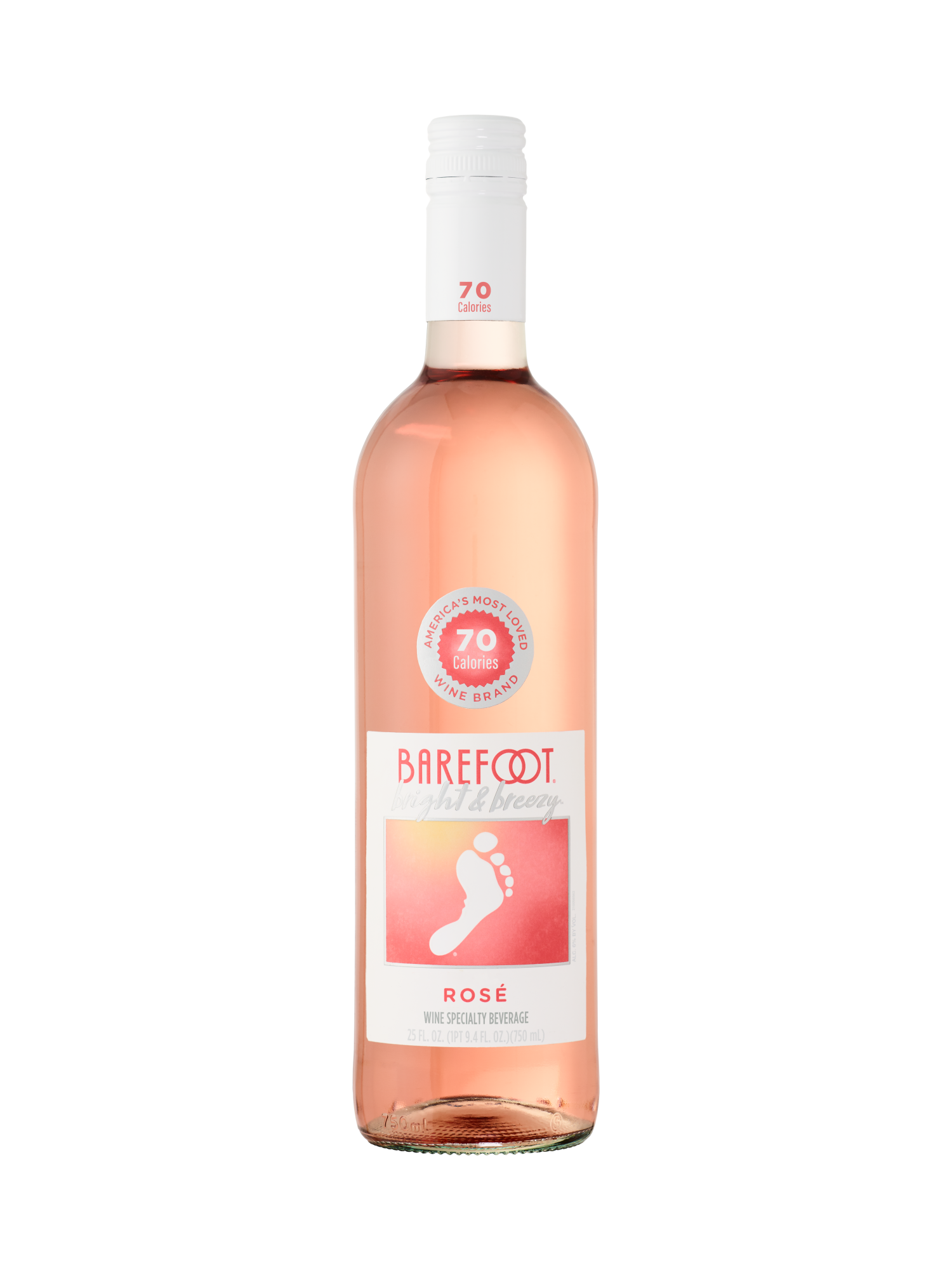 Barefoot Bright & Breezy Ros&eacute; 750ML image number 1