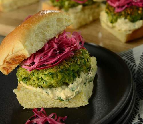 Falafel Sliders Recipe Image