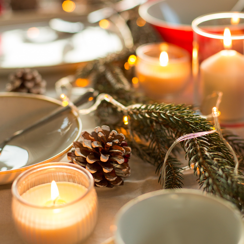 Holiday Wine Tablescape