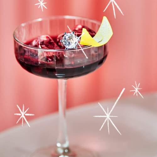 Cranberry Crush Wine Cocktail Recipe Image