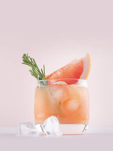 Lo-Fi Grapefruit Hibiscus Spritz
