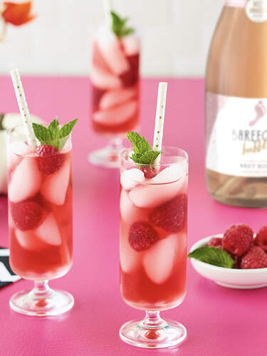 Scarlet Rosé Sparkler Cocktail