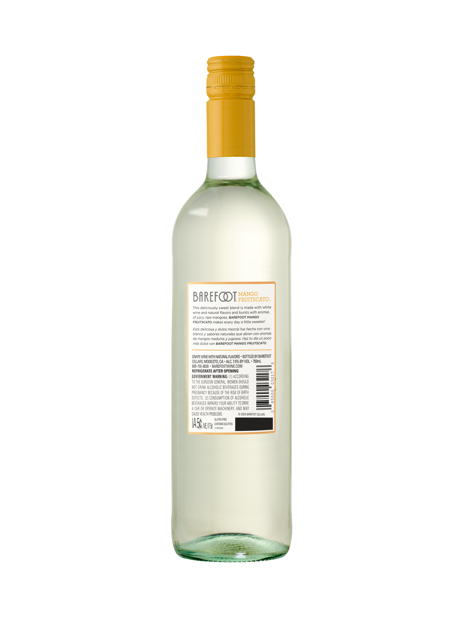 Barefoot Mango Fruitscato 750ML image number 2