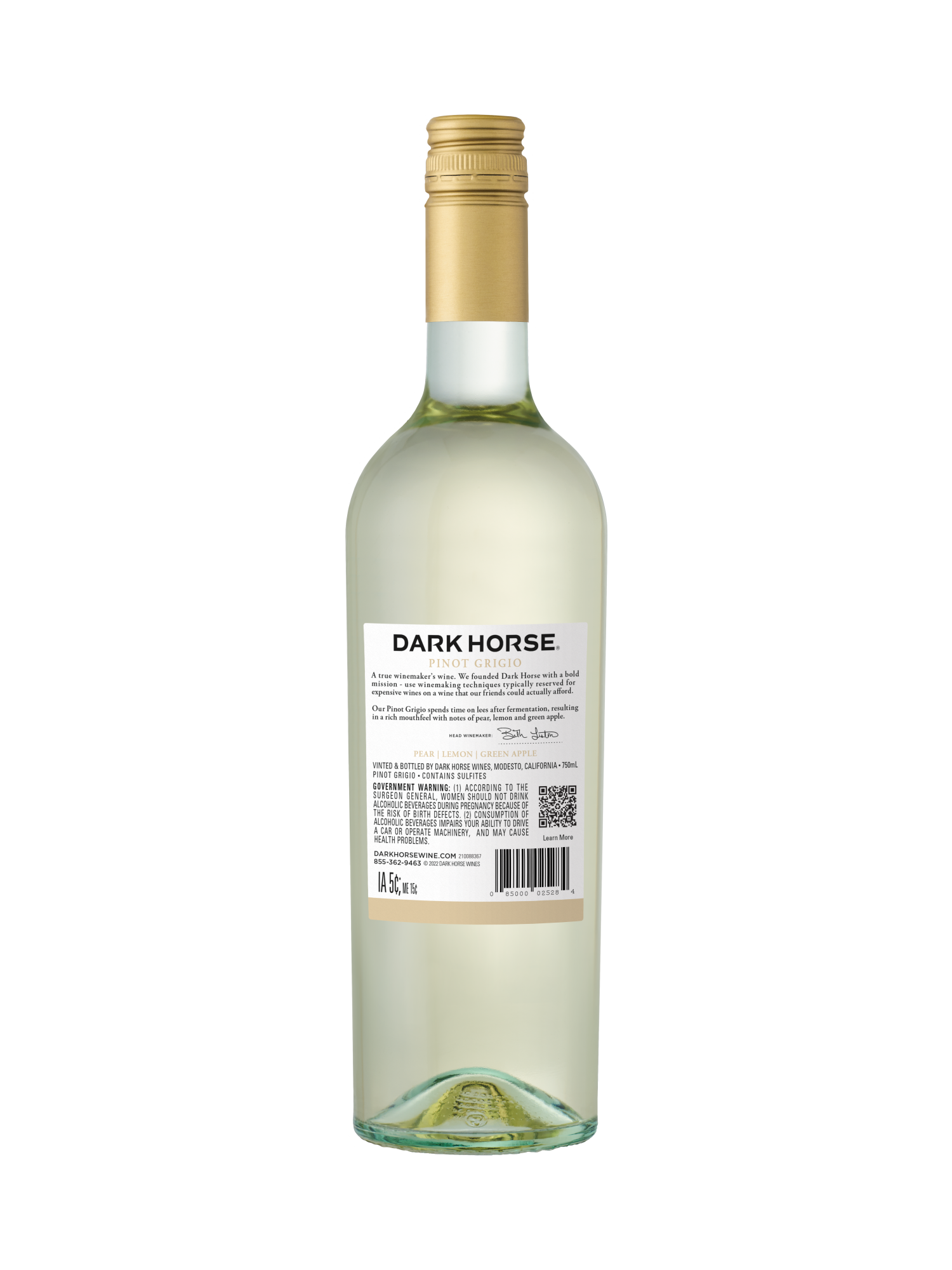 Dark Horse Pinot Grigio V23 750ML image number 2