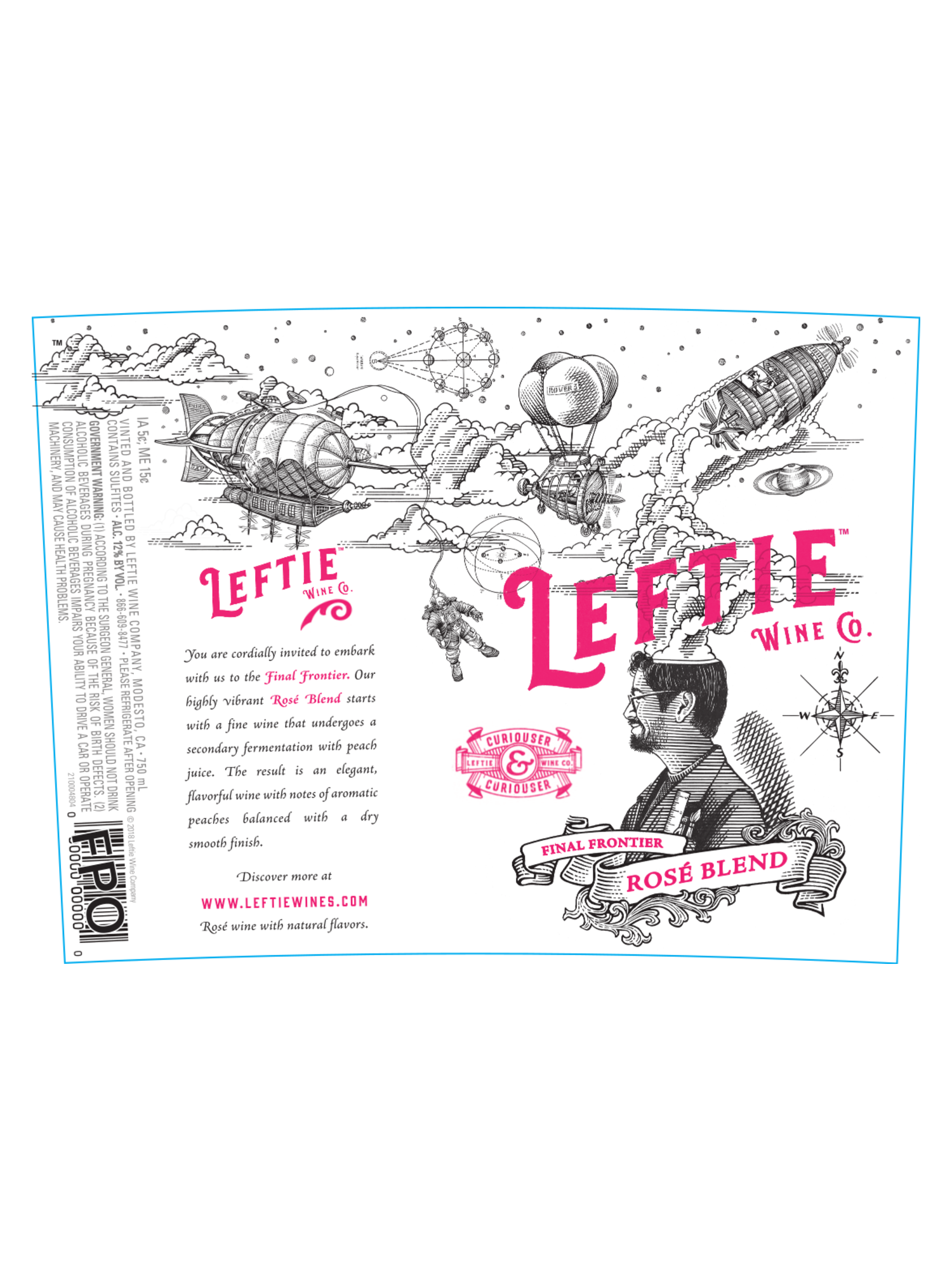 Leftie Rose Blend  750ML image number 3