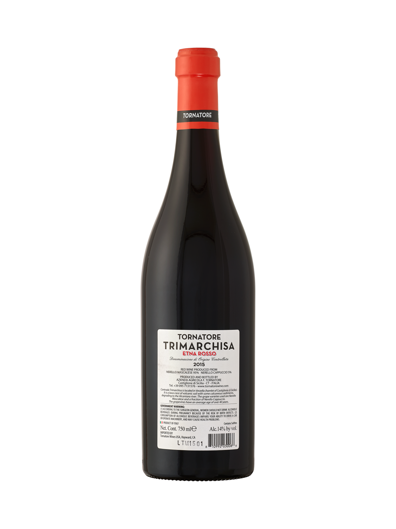 Tornatore Etna Rosso DOC Trimarchisa V15 750ML image number 2