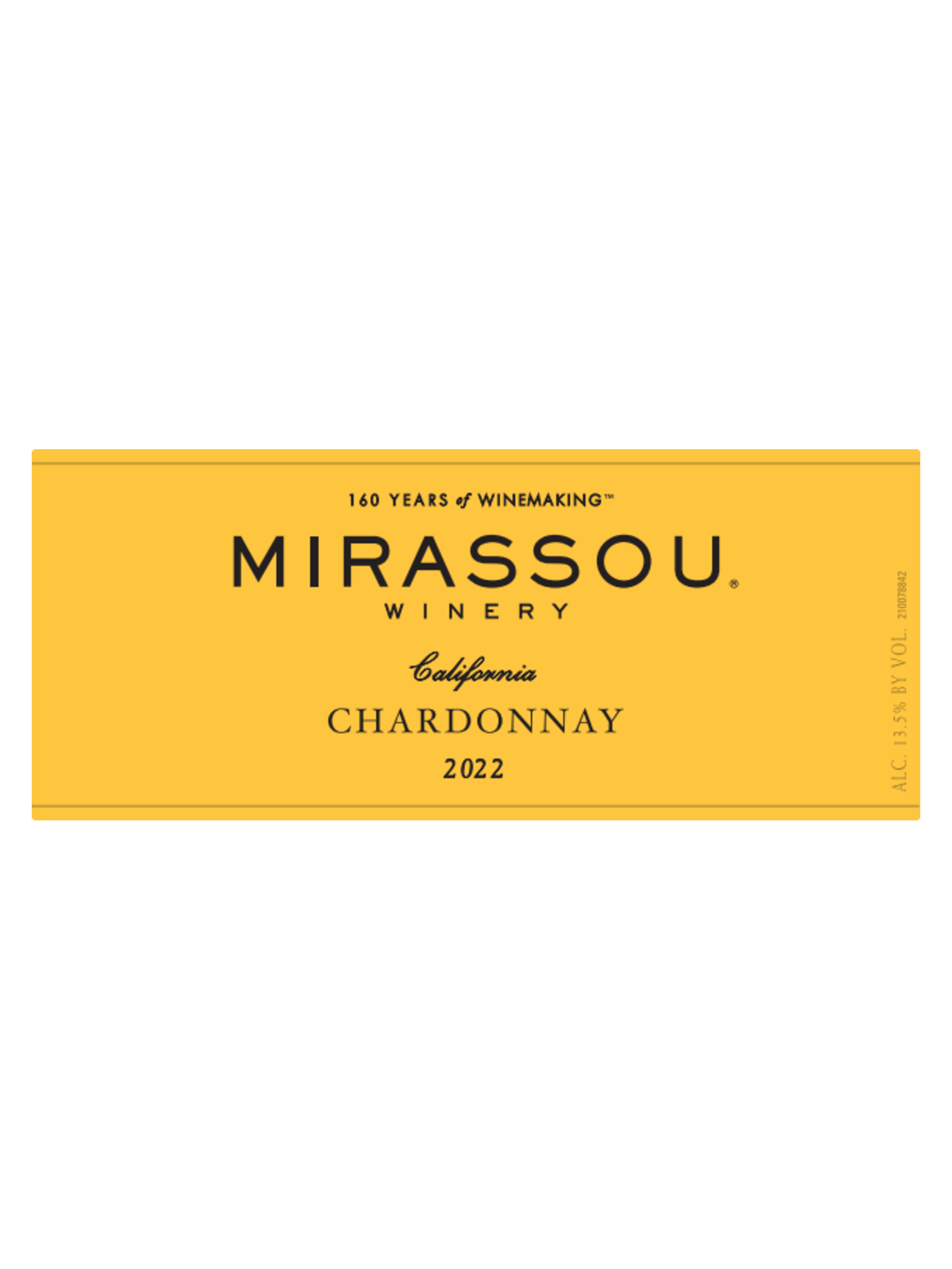 Mirassou Winery Chardonnay V22 750ML image number 3