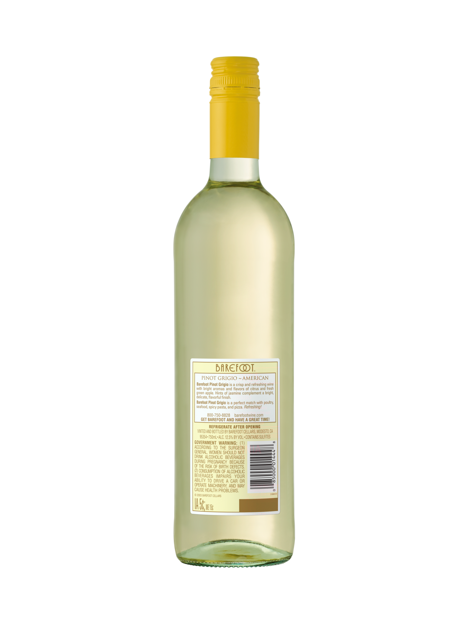 Barefoot Pinot Grigio 750ML image number 2