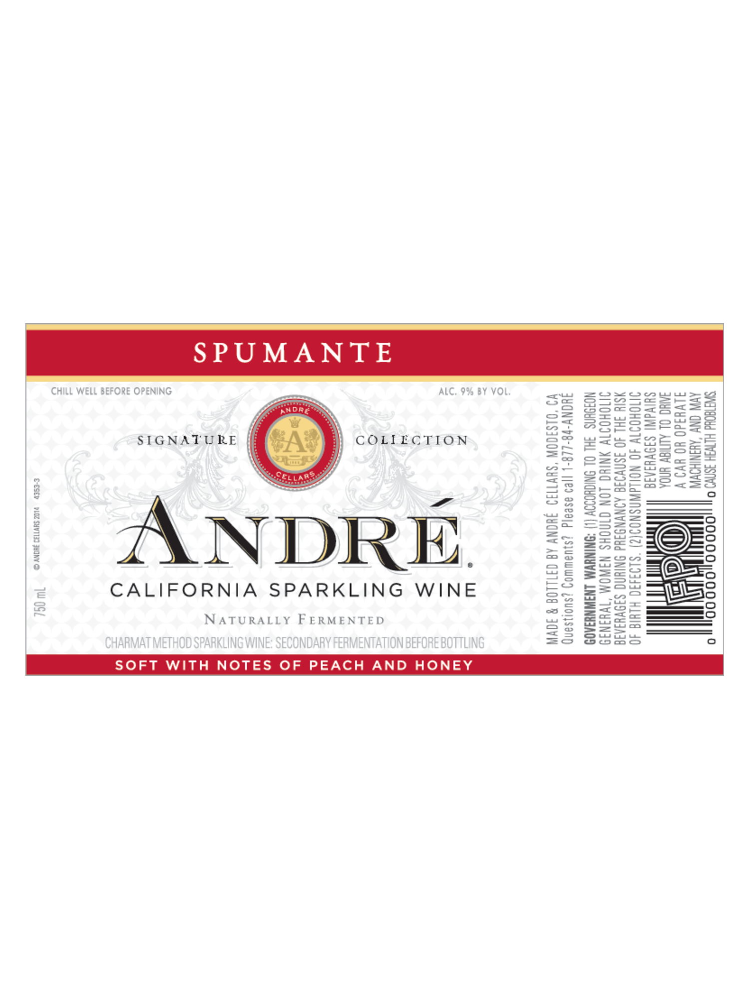 Andr&eacute; Spumante  750ML image number 2