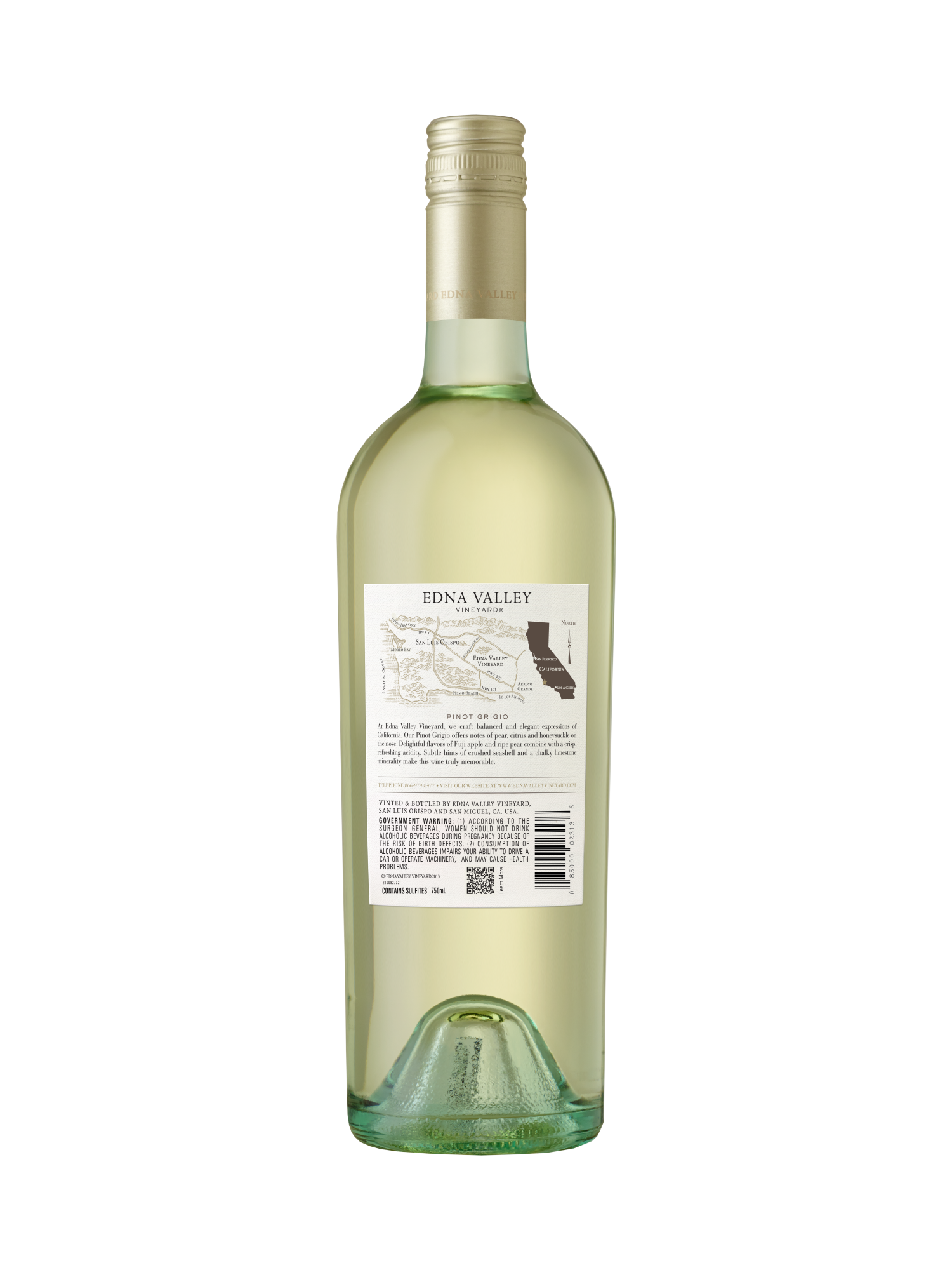 Edna Valley Vineyard Pinot Grigio V23 750ML image number 2