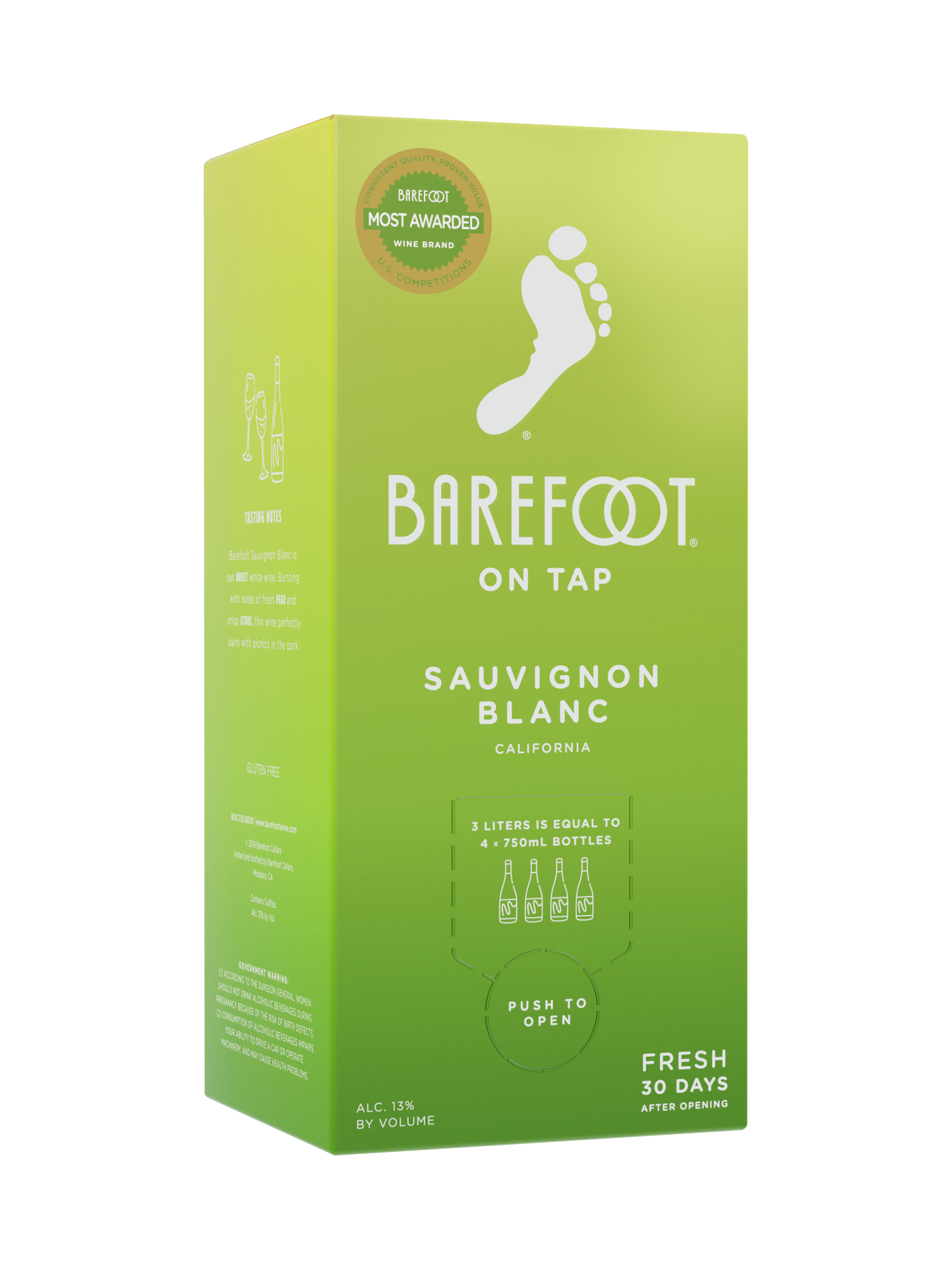 Barefoot Sauvignon Blanc 3.0L image number 4