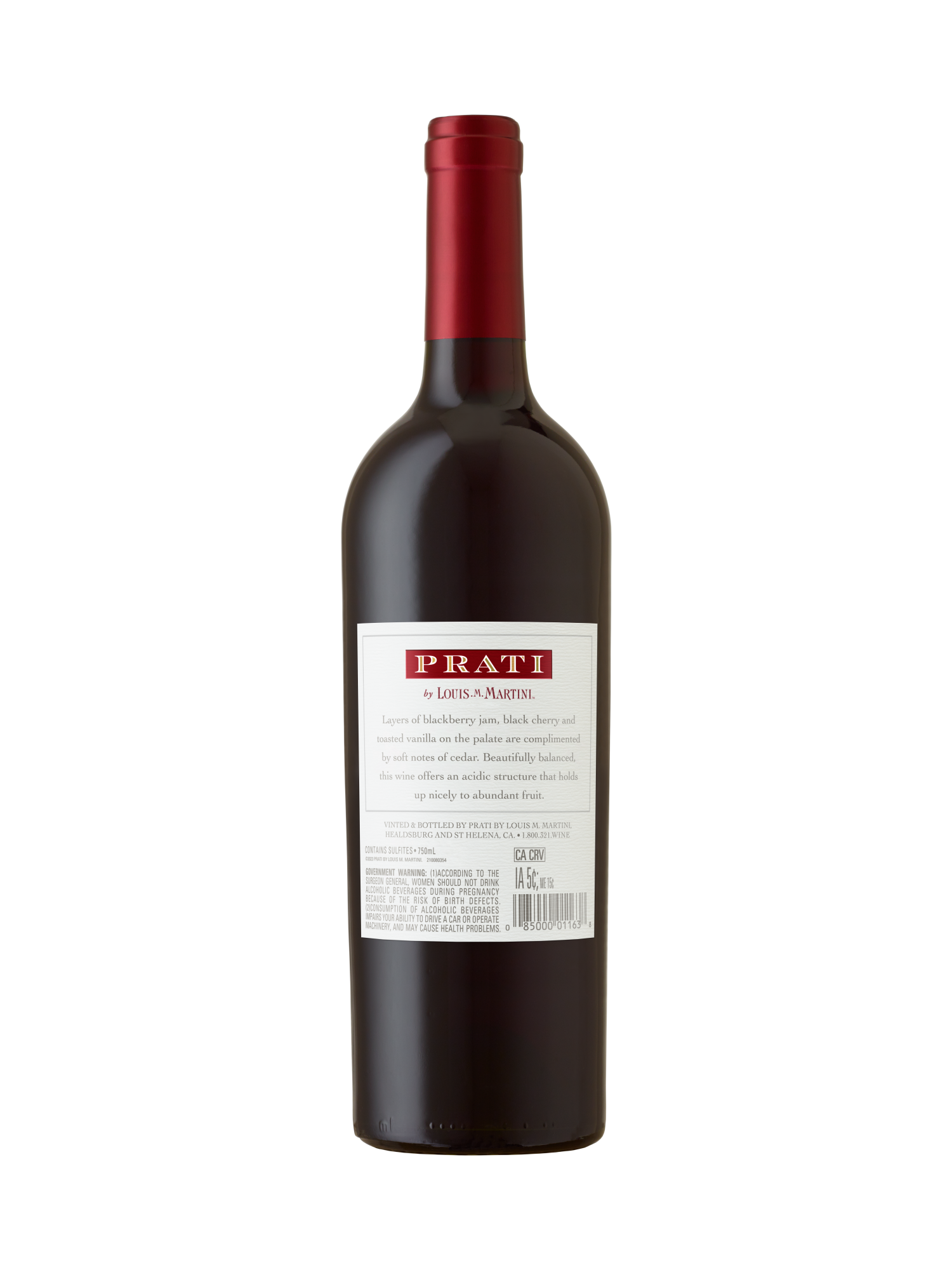 Prati by Louis M. Martini Sonoma Valley Cabernet Sauvignon V21 750ML image number 2
