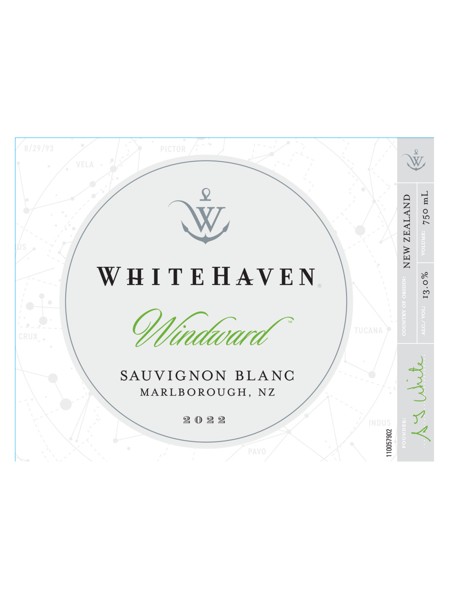 Whitehaven Windward Sauvignon Blanc V22 750ML image number 3