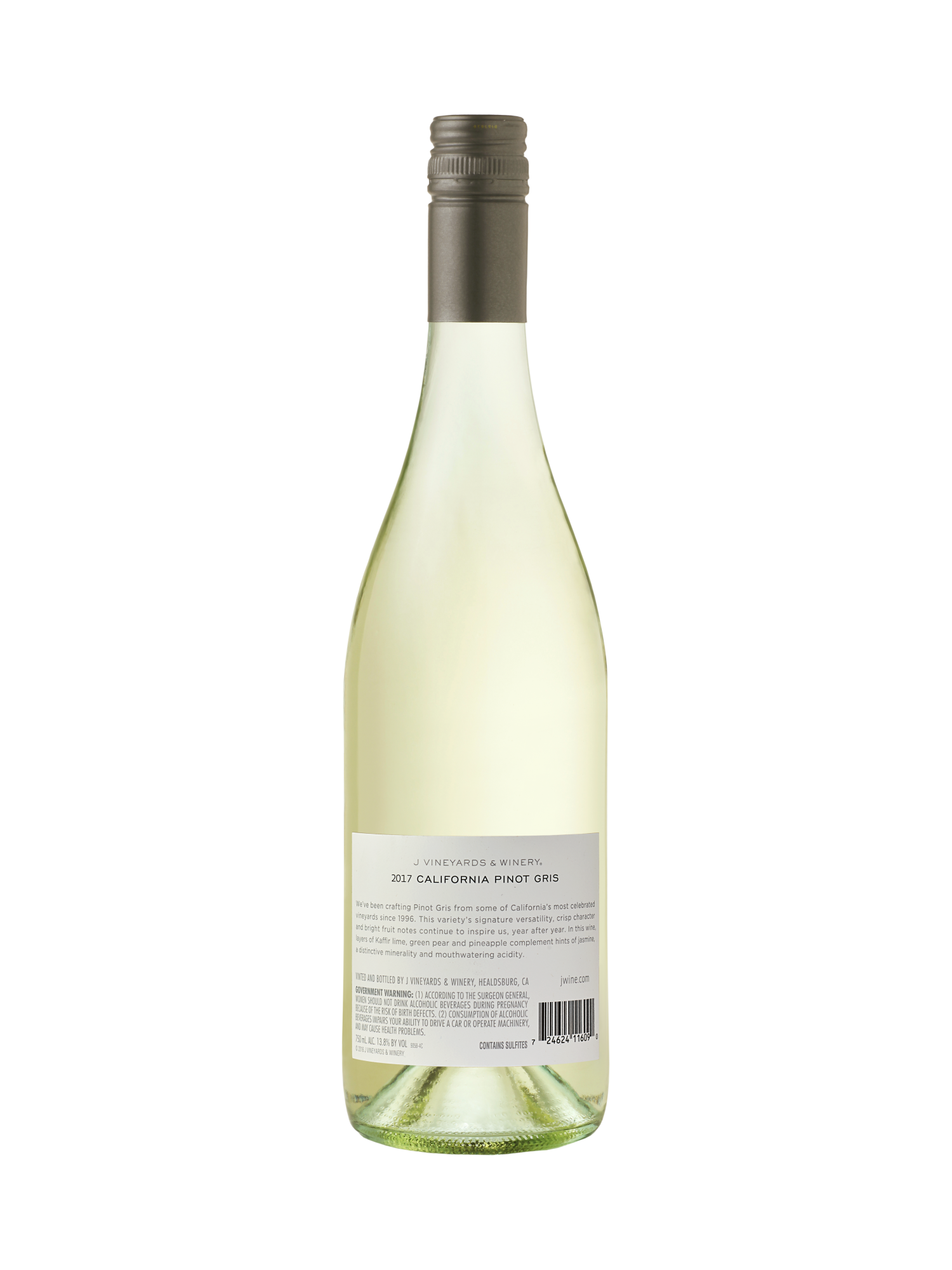 J Pinot Gris V17 750ML image number 2