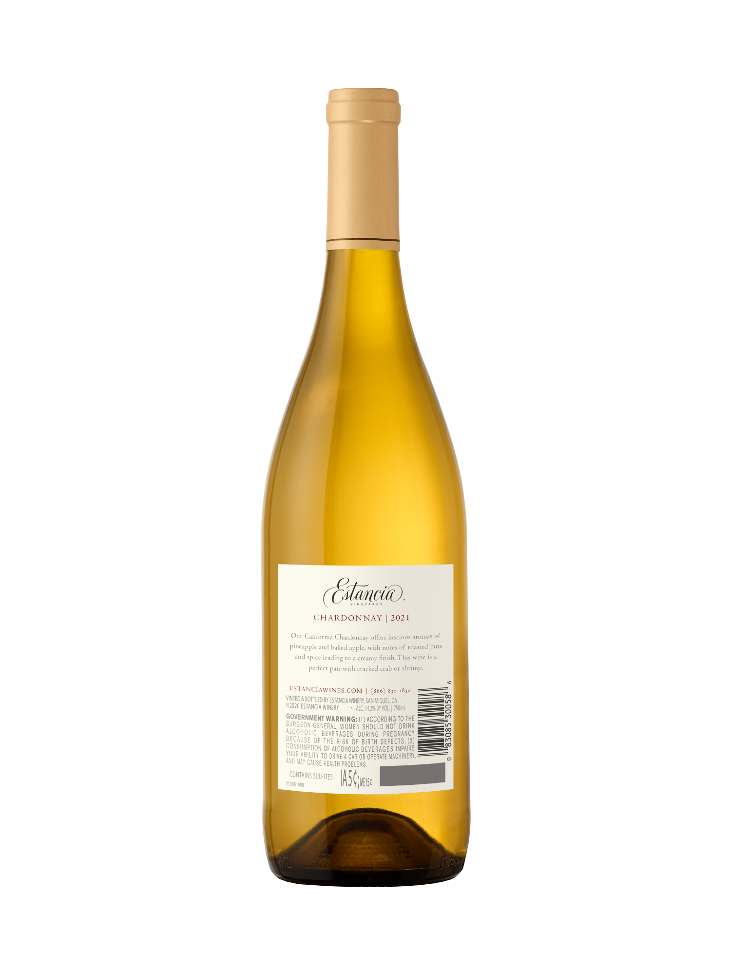 Estancia Chardonnay V21 750ML image number 2