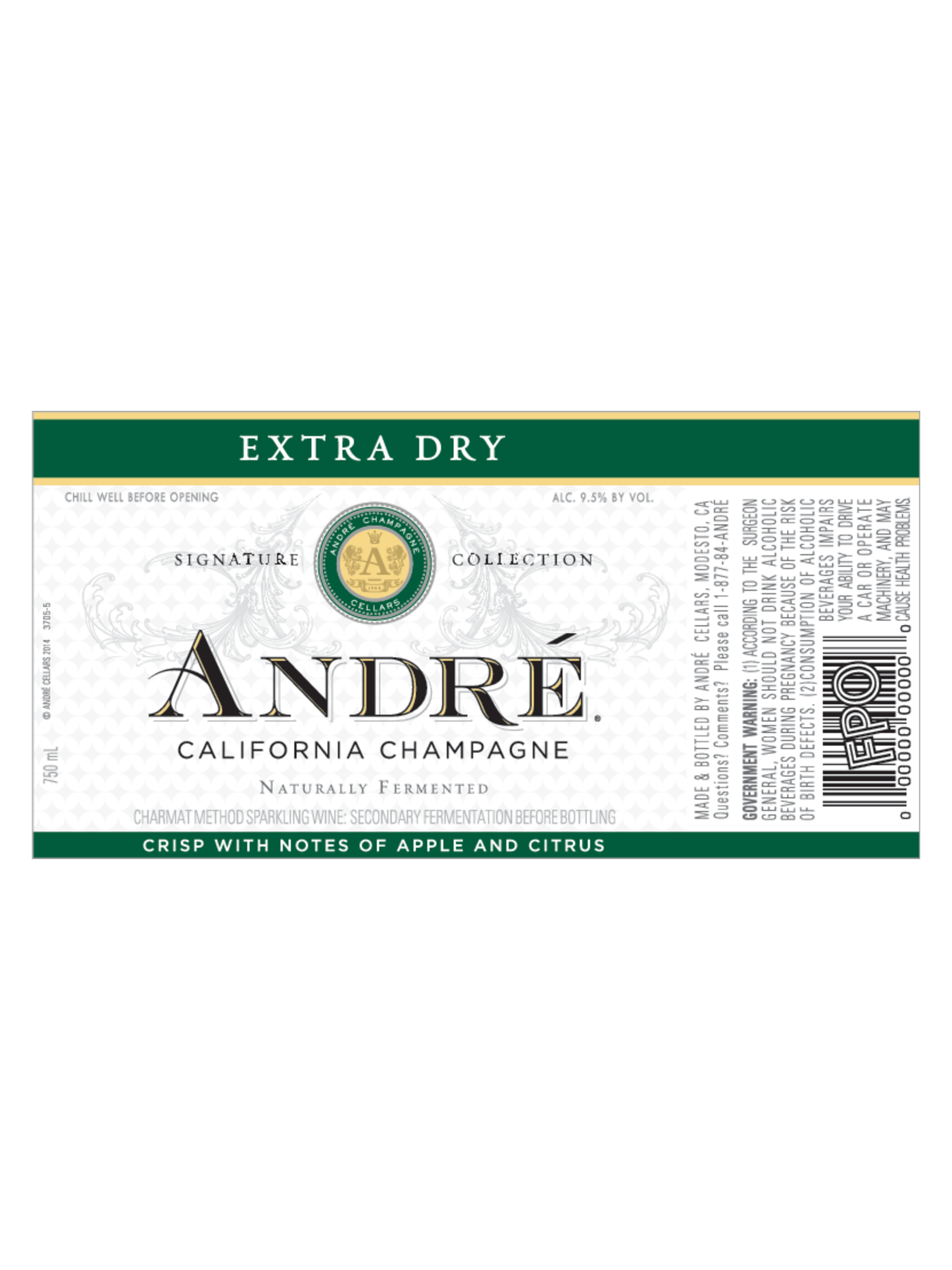 Andr&eacute; Champagne Extra Dry 750ML image number 2