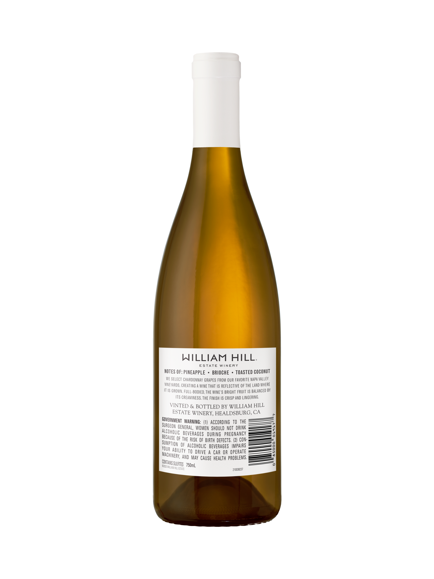 William Hill Napa Valley Chardonnay V21 750ML image number 2