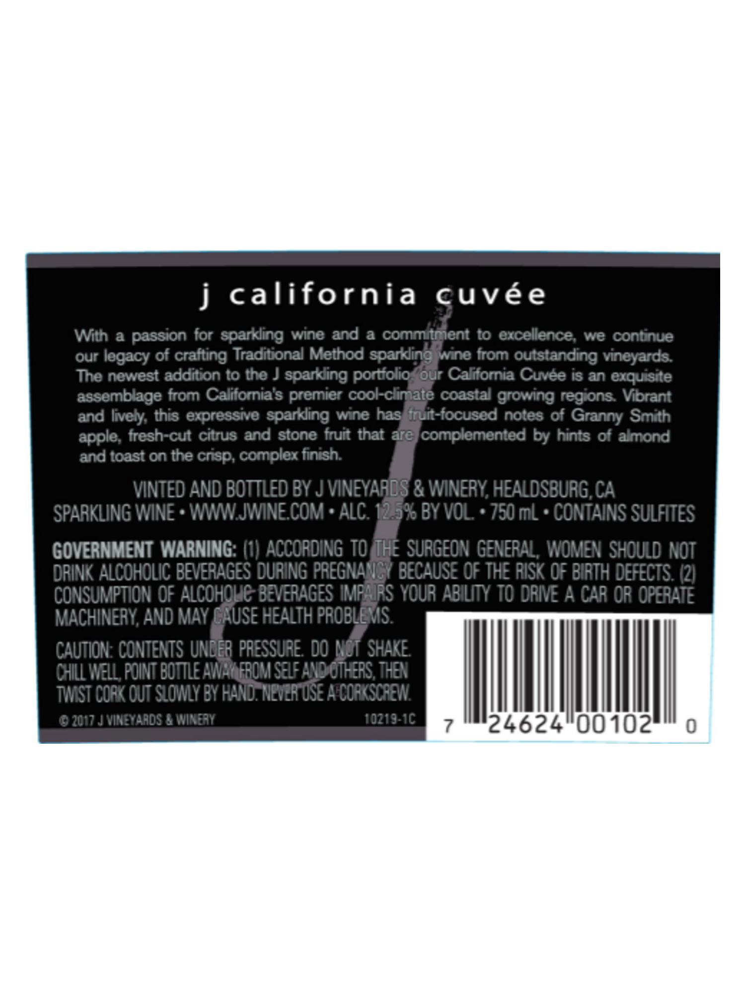 J California Cuv&eacute;e 750ML image number 3