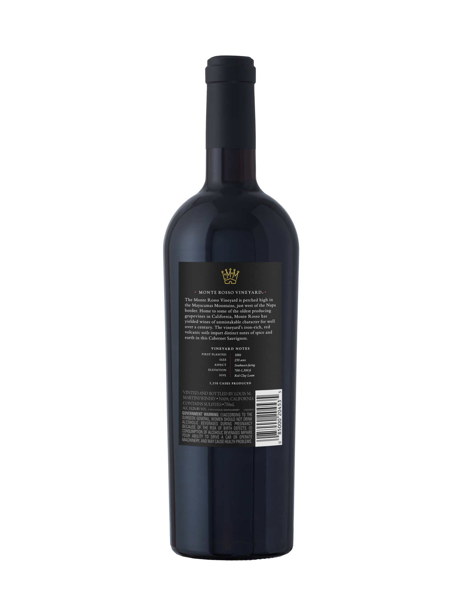 Louis M. Martini Monte Rosso Vineyard Cabernet Sauvignon V19 750ML image number 2