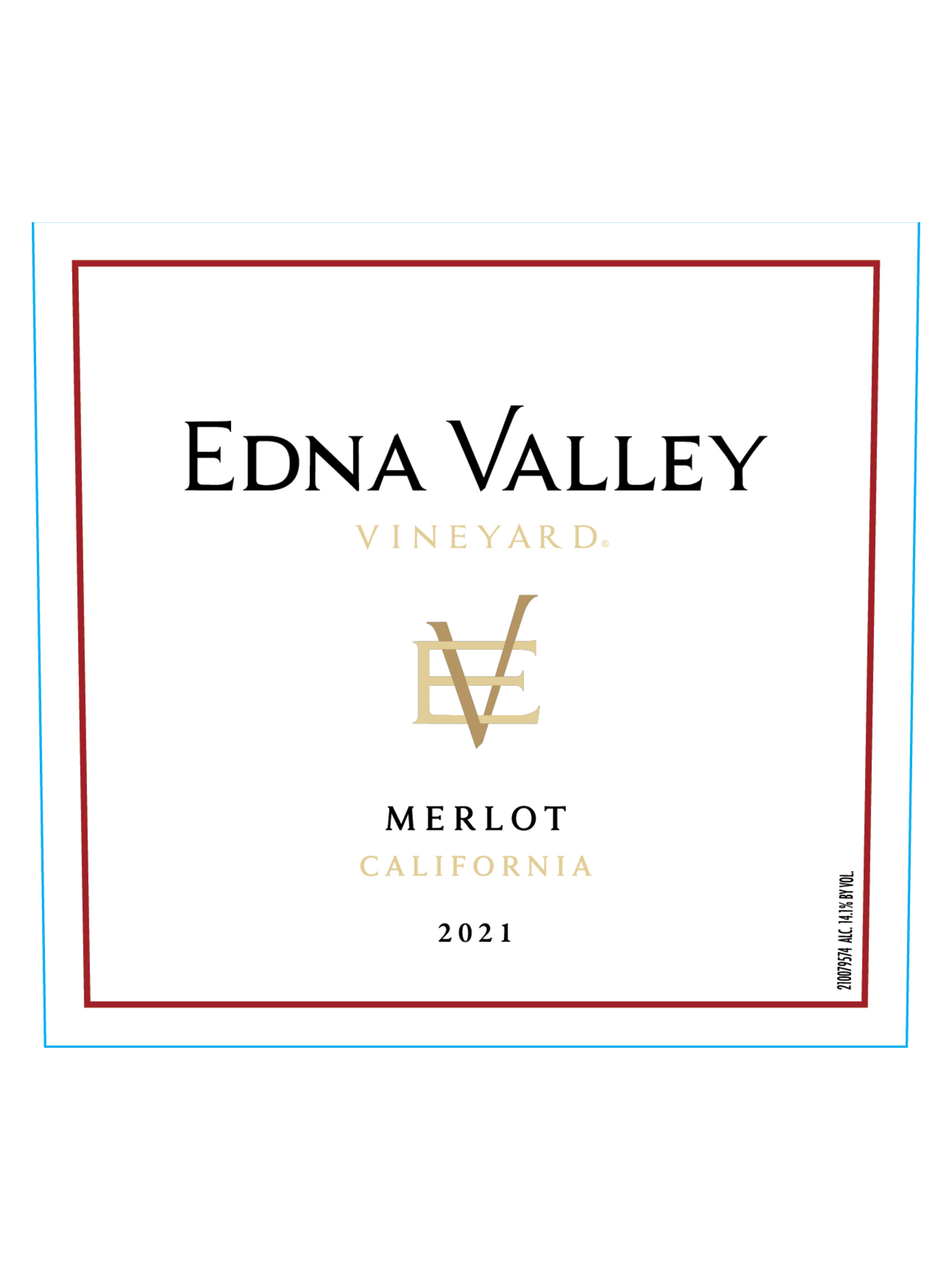 Edna Valley Vineyard Merlot V21 750ML image number 3