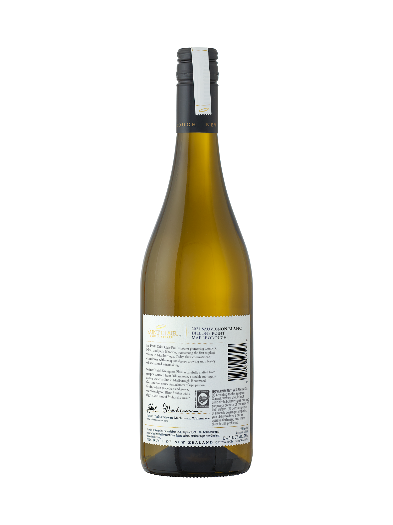 Saint Clair Sauvignon Blanc Marlborough V21 750ML image number 2