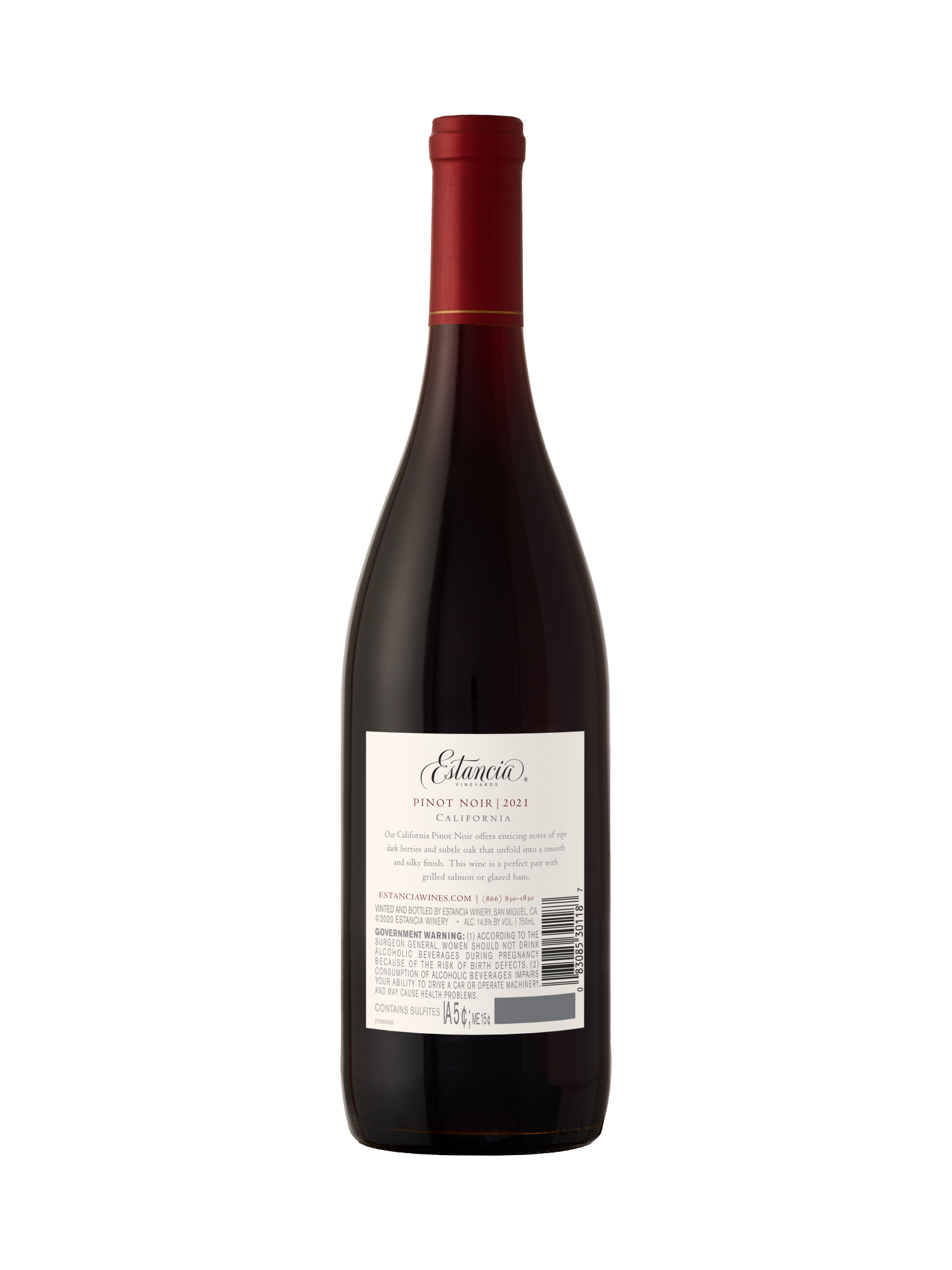 Estancia Pinot Noir V21 750ML image number 2