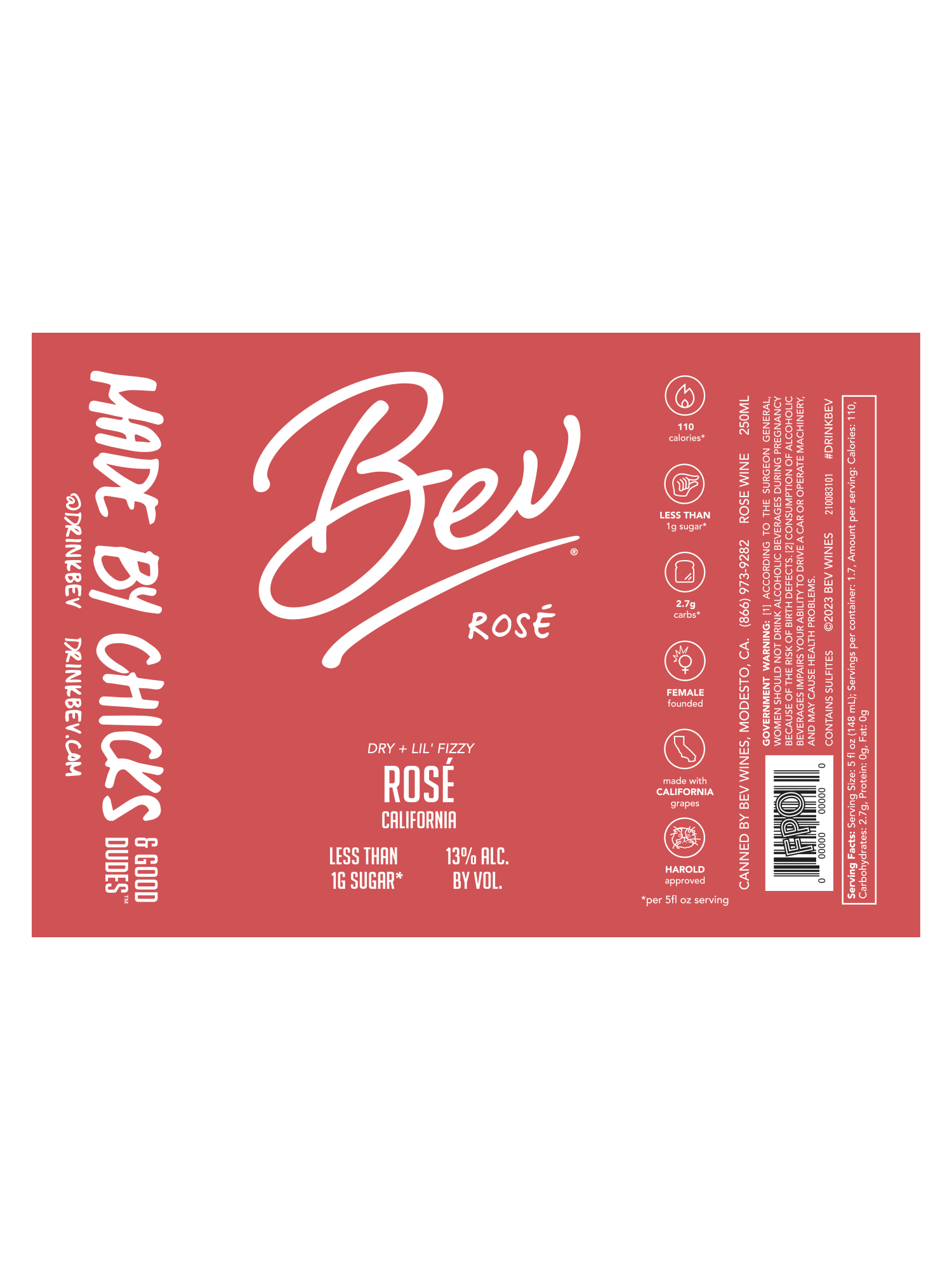 Bev Ros&eacute; 250ML image number 15
