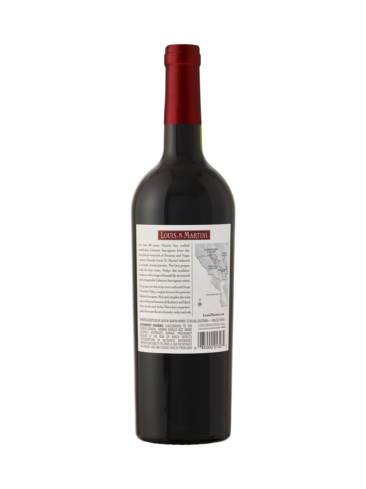 Louis M. Martini Alexander Valley Cabernet Sauvignon V19 750ML image number 2
