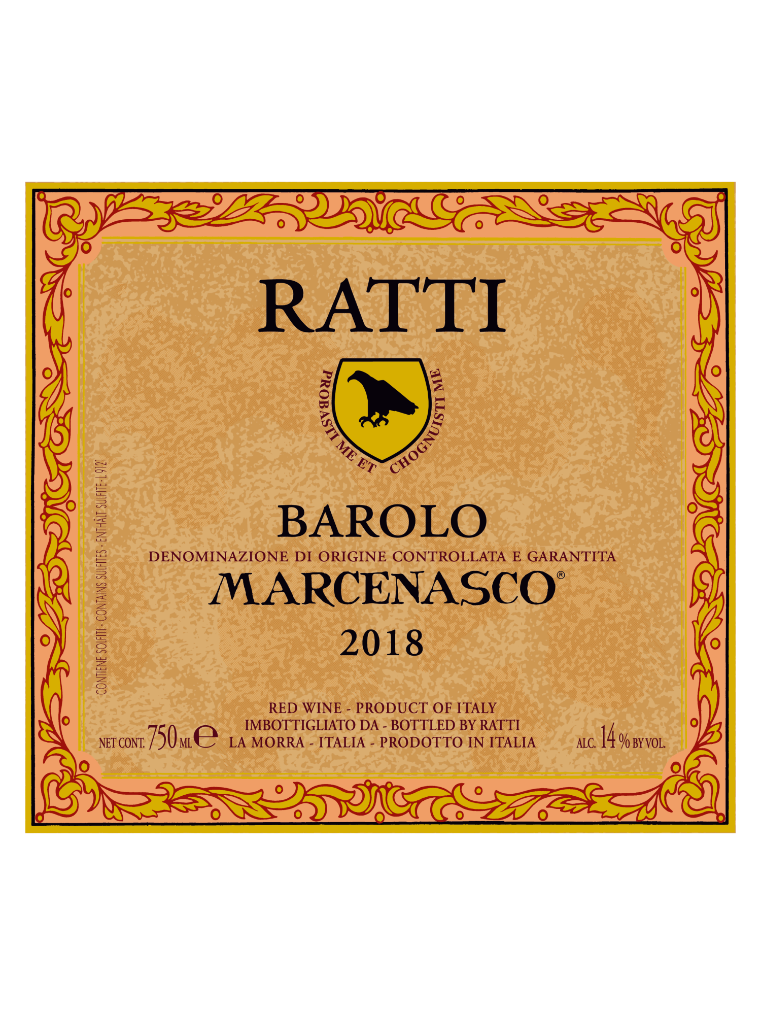 Ratti Marcenasco Barolo DOCG V18 750ML image number 3