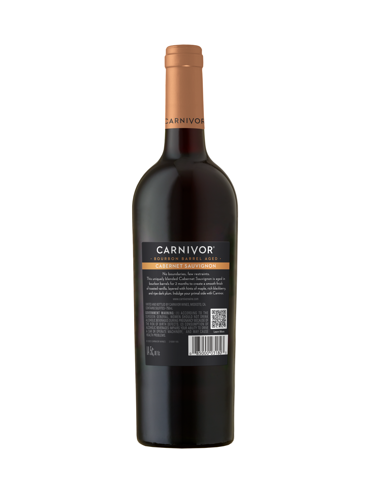 Carnivor Bourbon Barrel Aged Cabernet Sauvignon V21 750ML image number 2